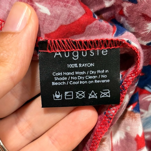 AUGUSTE Shirred Waist Maxi Skirt from Revolve - Picture 8 of 9